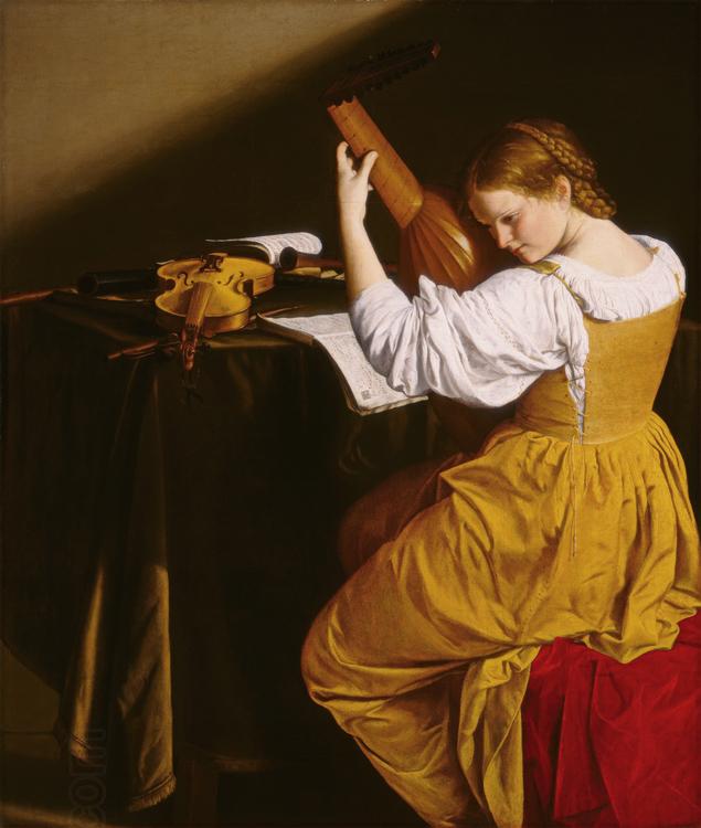 GENTILESCHI, Orazio The Lute Player (mk08) oil painting picture